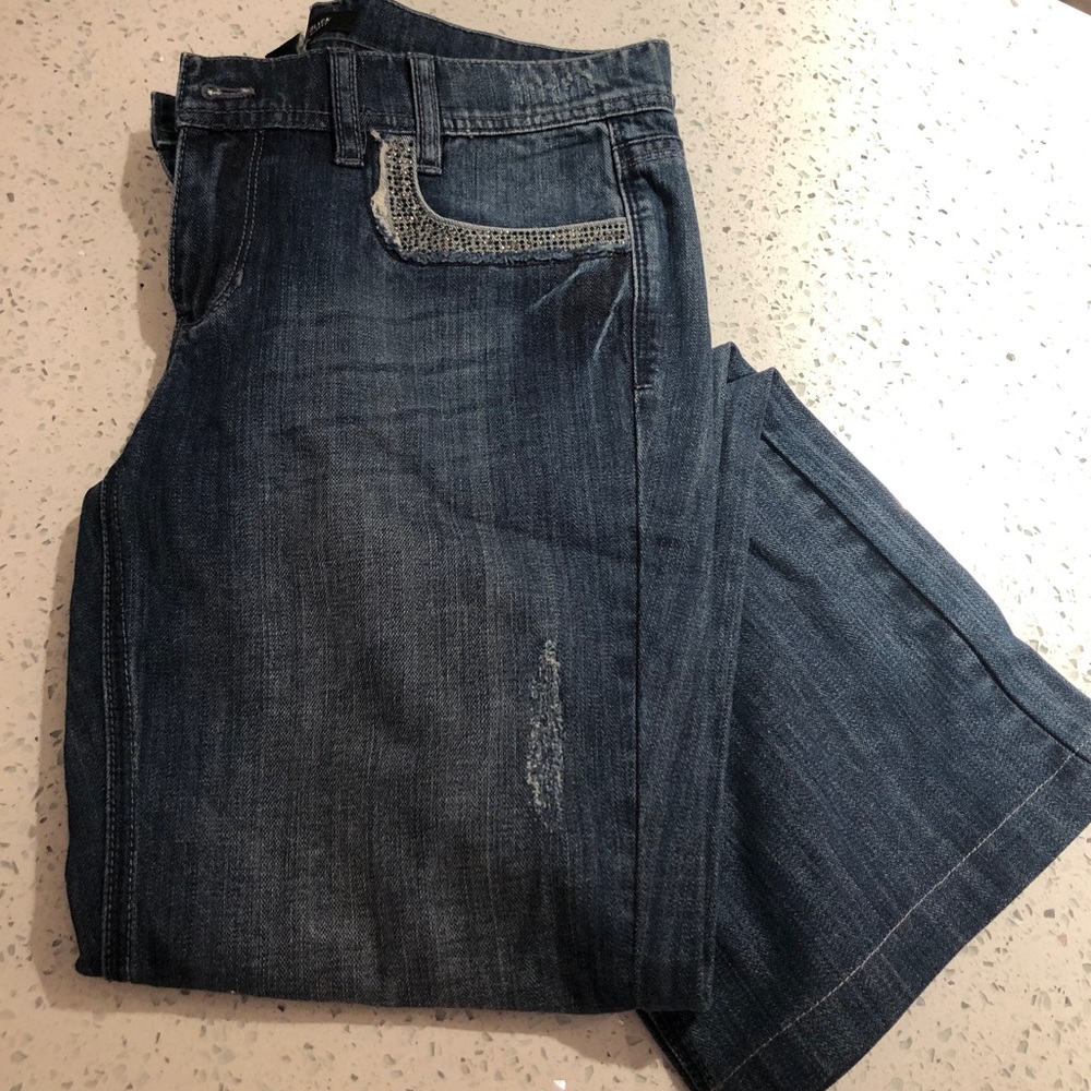 White House/Black Market wide leg jeans!